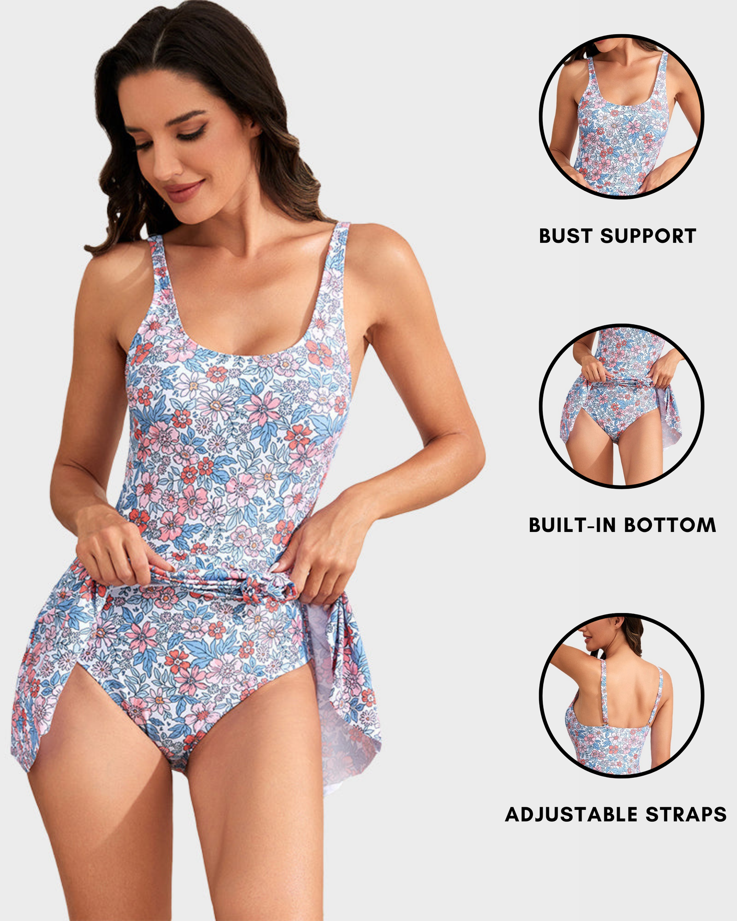 Severa tummy control one piece swimsuit